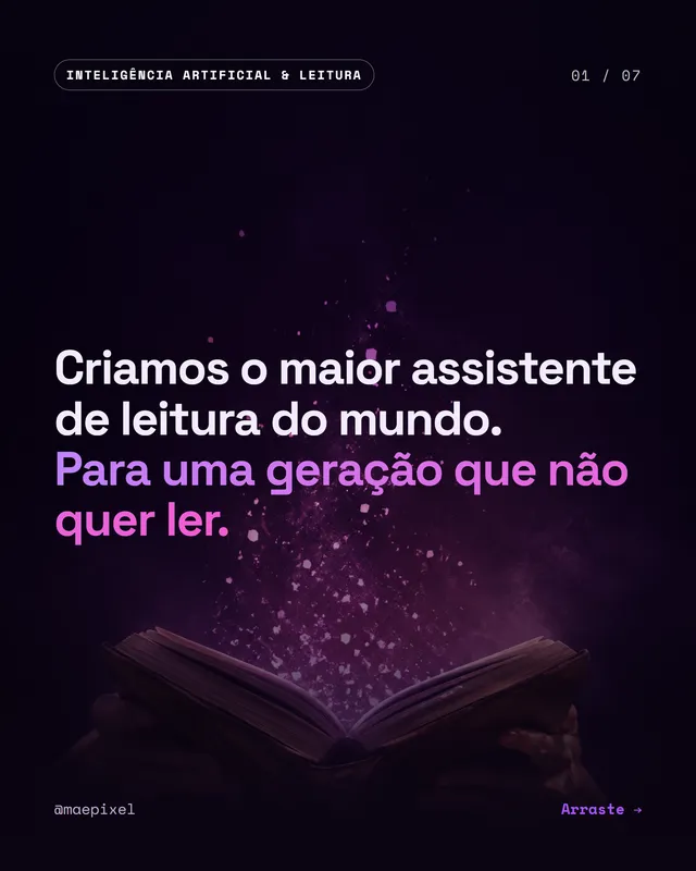 Carrossel criado para a Mãe Pixel