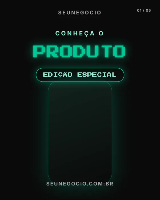 Modelo de carrossel VKOS02 Neon Pixel